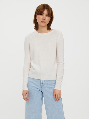 VERO MODA Pullover 'PLAZA' in Beige: predná strana