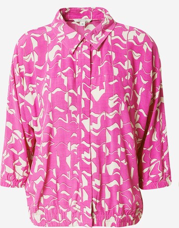 Camicia da donna di comma casual identity in rosa: frontale