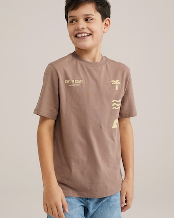 Maglietta di WE Fashion in marrone: frontale