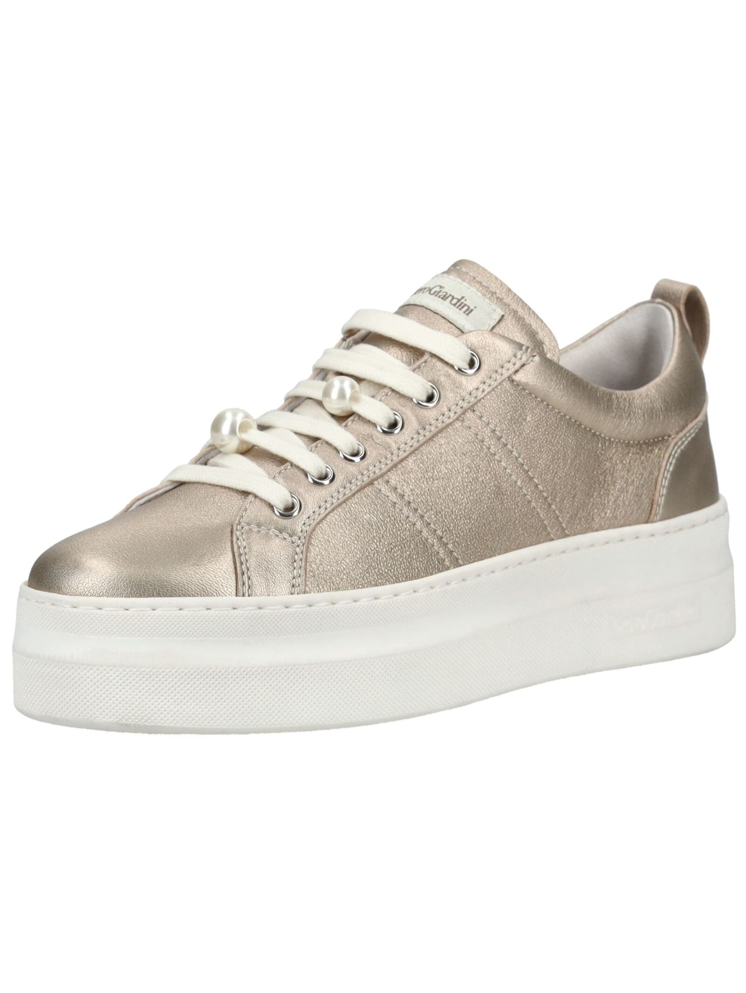 Sneaker bassa di Nero Giardini in beige: frontale