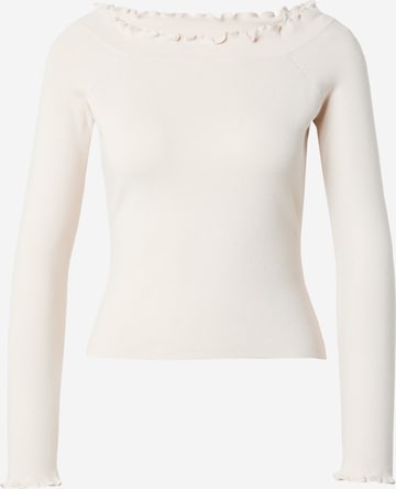 ABOUT YOU Sweater 'Sally' in White: front