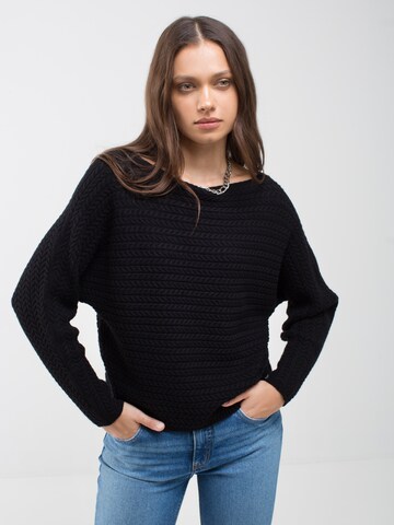 BIG STAR Sweater 'KIKA' in Black: front