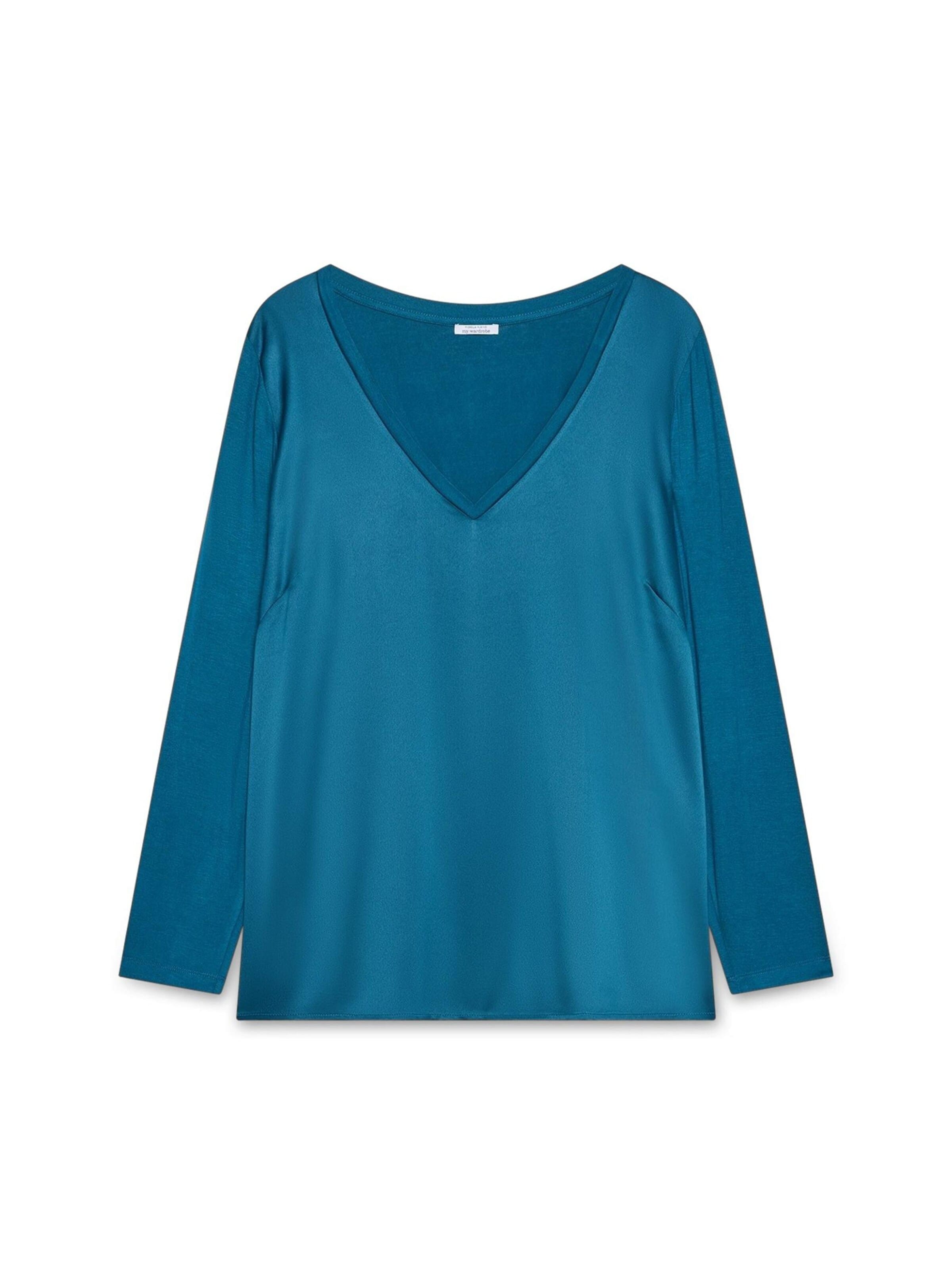 Fiorella Rubino - Blusa en azul: frente