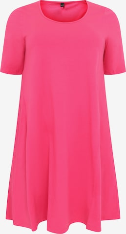 Robe ' COTTON ' Yoek en rose : devant