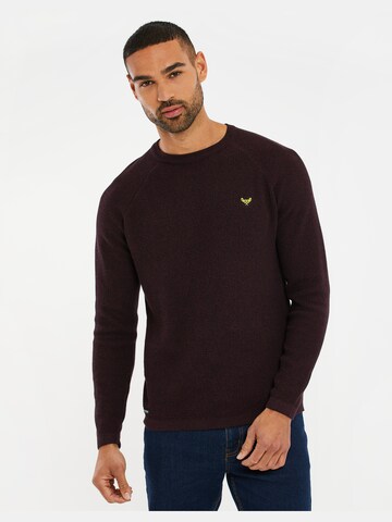 Pull-over 'Pitkin' Threadbare en rouge : devant