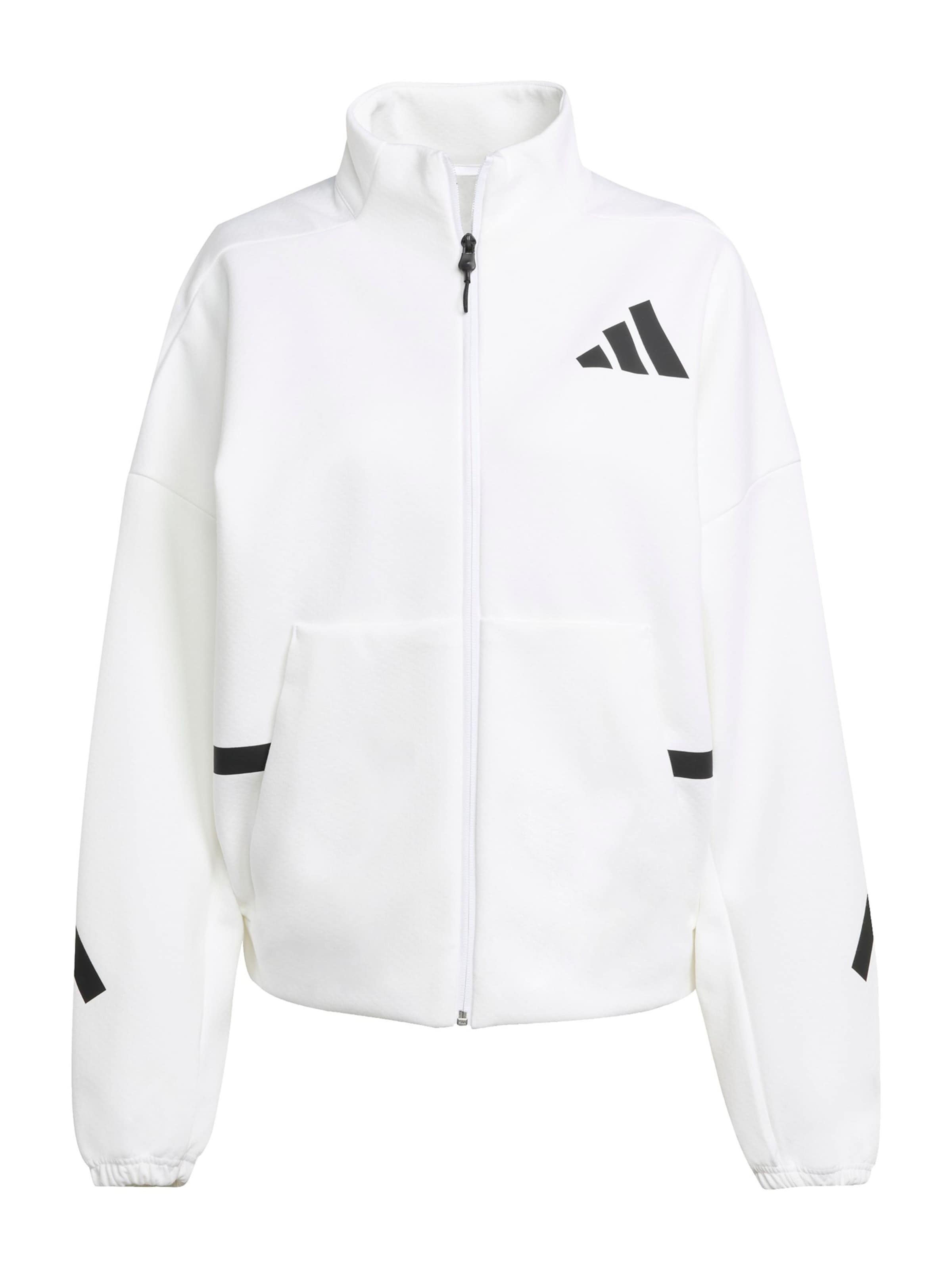 Vestes d’entraînement 'Z.N.E.' ADIDAS SPORTSWEAR en blanc : devant