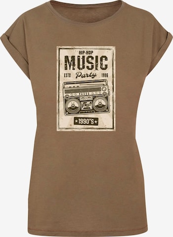 Mister Tee Shirt 'Retro Boom' in Green: front