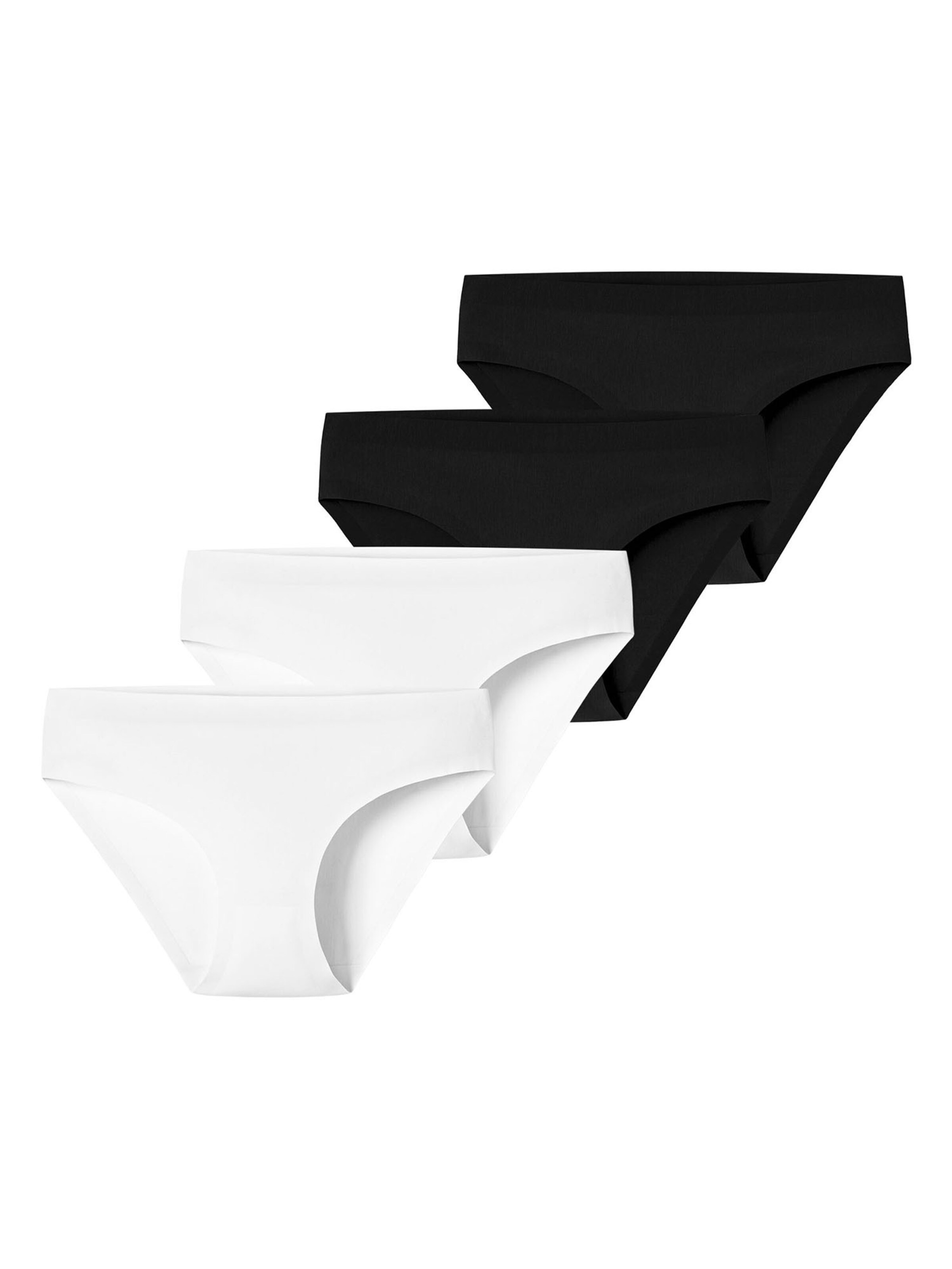 Slip ' Invisible Cotton ' SCHIESSER en noir : devant