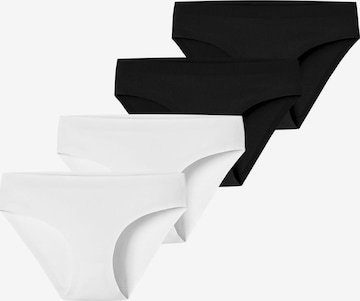 Slip ' Invisible Cotton ' SCHIESSER en noir : devant