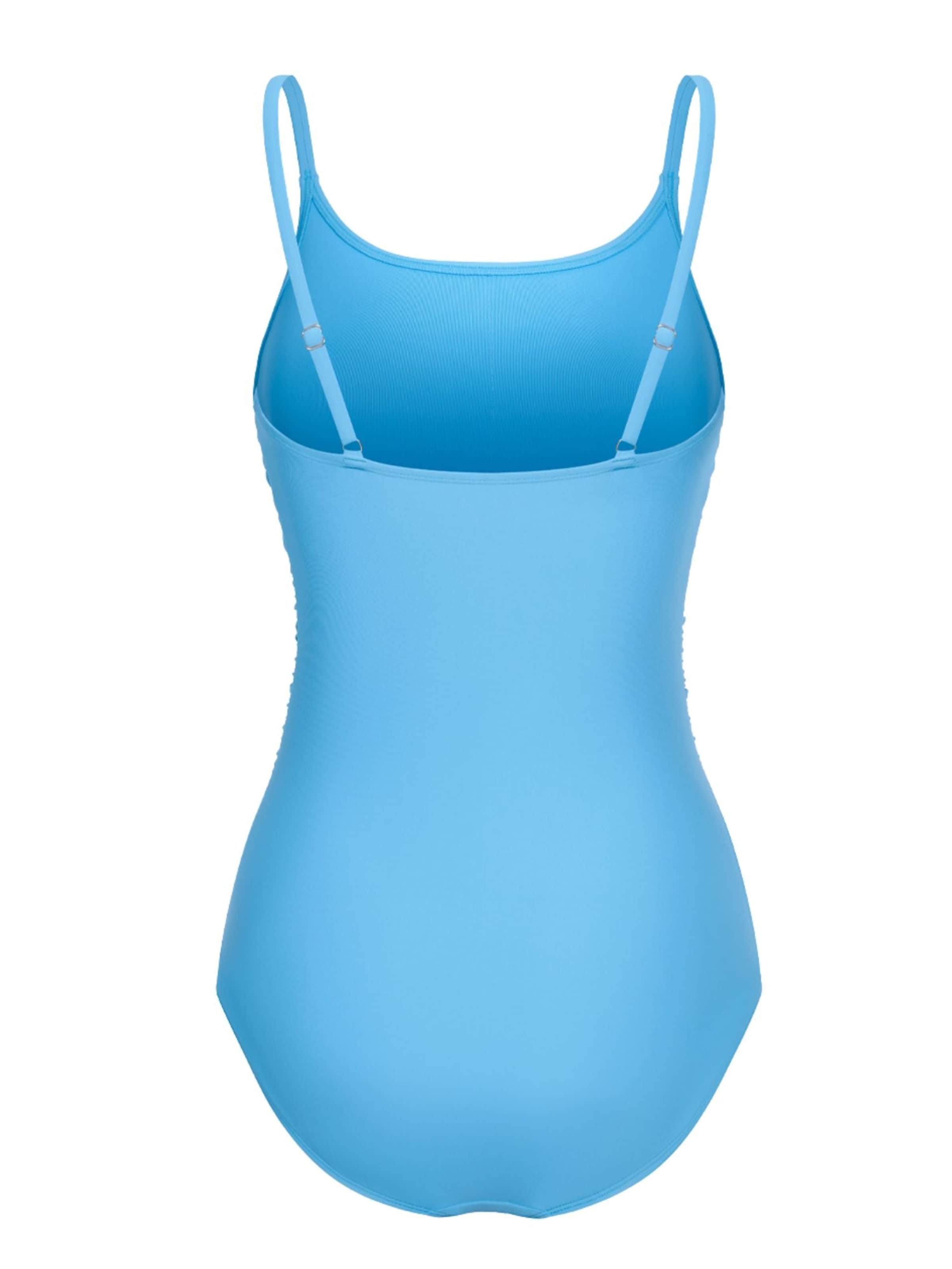 cfab (formerly creamy fabrics) Shapingbadeanzug 'Shaping - Badeanzug mit Raffung'‌‌‌‌‌‌‌‌ in Blau