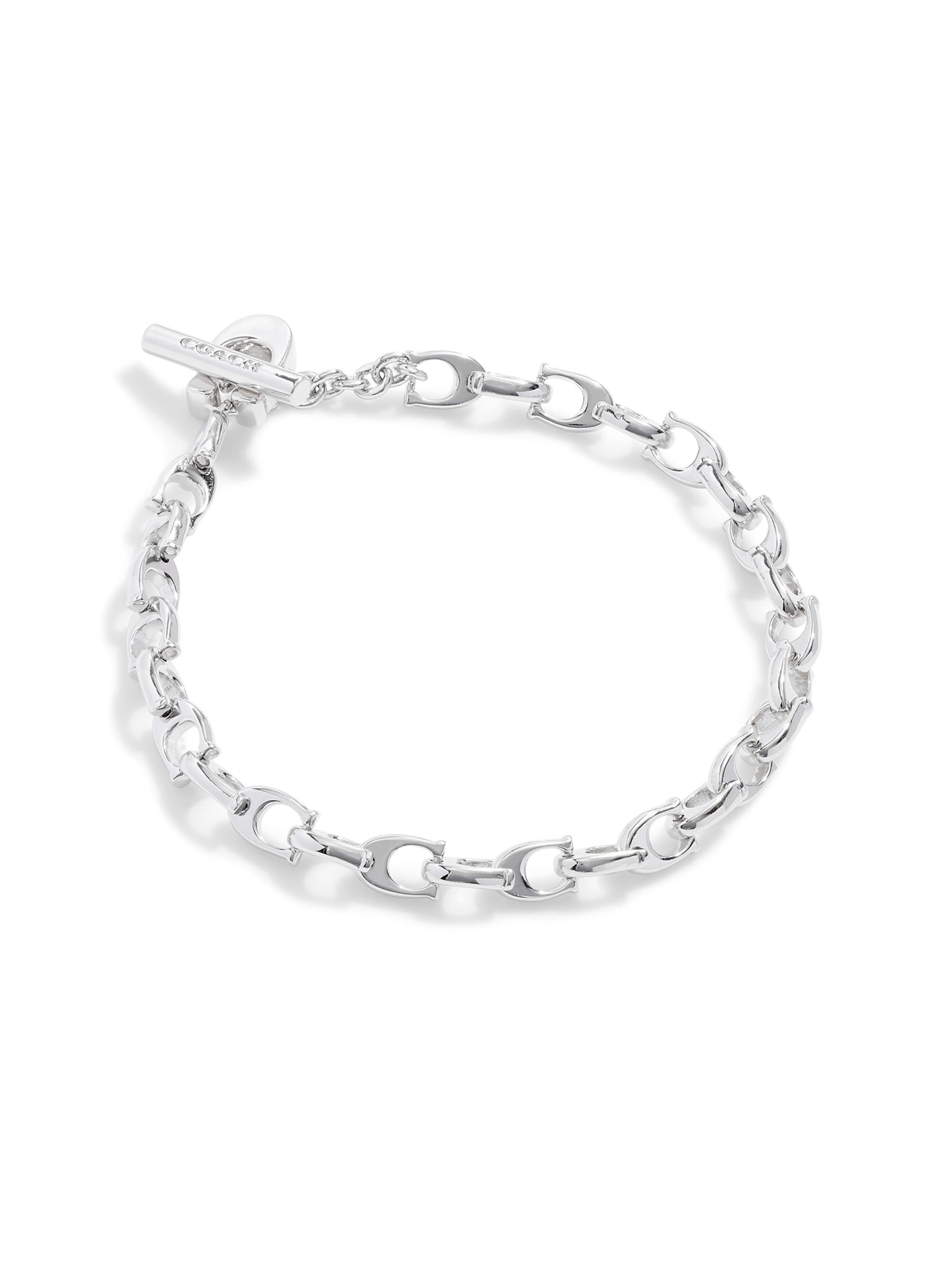 COACH Opaska 'Signature' w kolorze srebrny