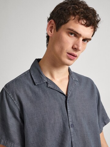Pepe Jeans Regular fit Button Up Shirt 'PAMBER' in Grey