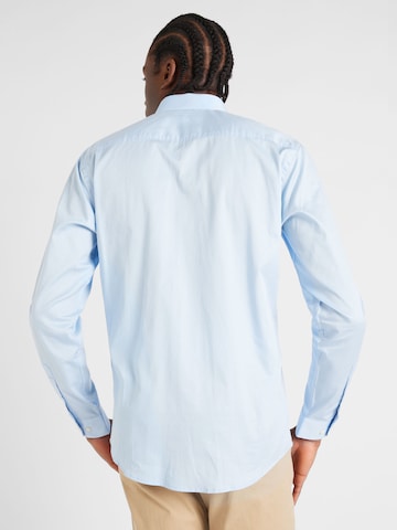 JACK & JONES Slim fit Button Up Shirt 'Cardiff' in Blue