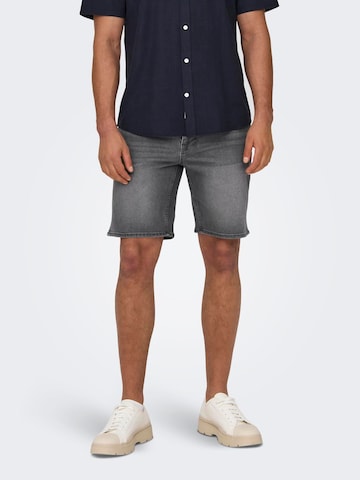 Only & Sons Regular Shorts 'WEFT' in Grau: predná strana