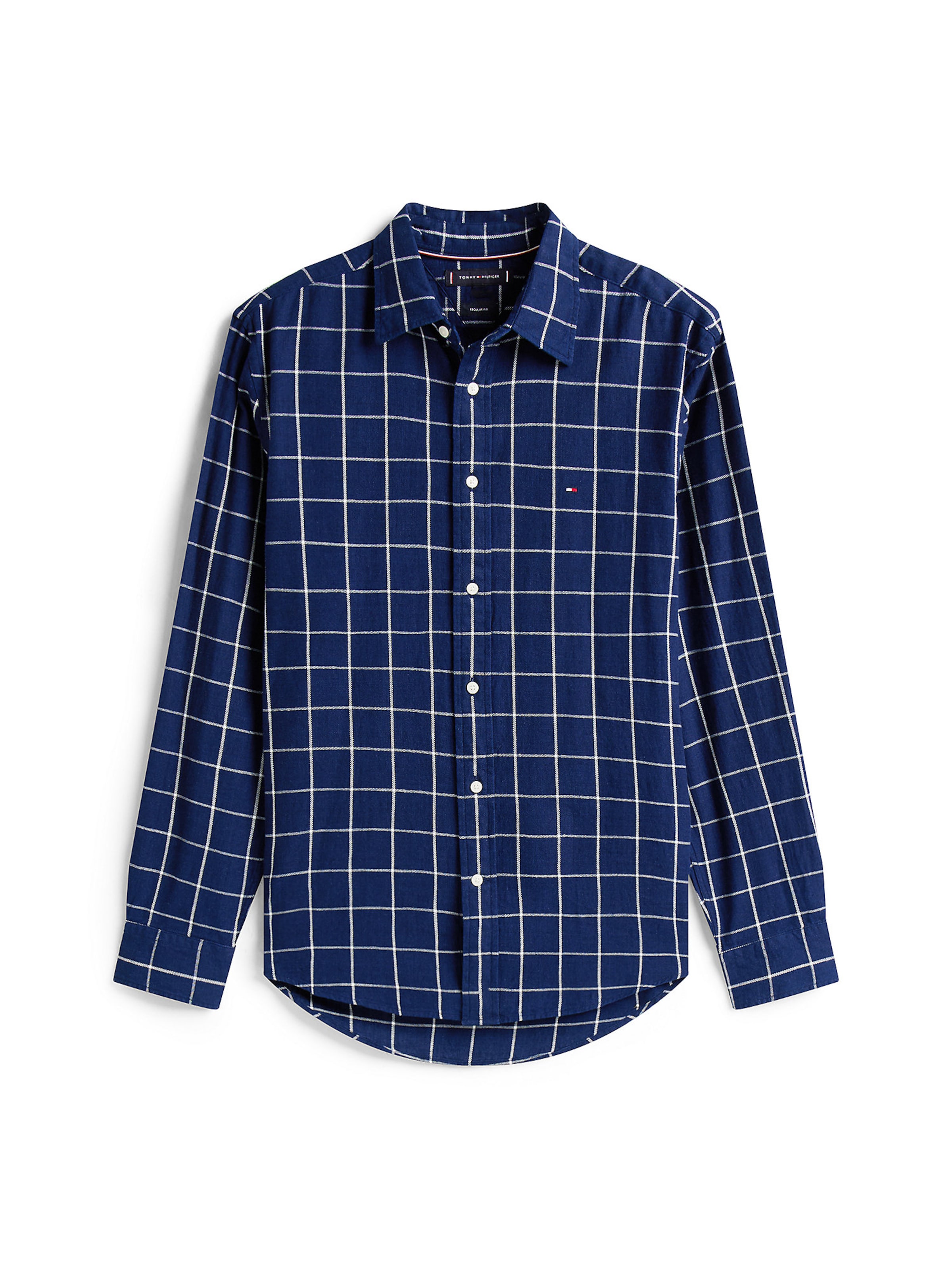 TOMMY HILFIGER Hemd in navy / weiß, Produktansicht