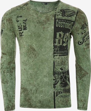 Rusty Neal Sweatshirt in Groen: voorkant