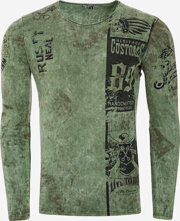 Rusty Neal Sweatshirt in Groen: voorkant