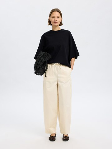 SELECTED FEMME Wide Leg Bukser i beige