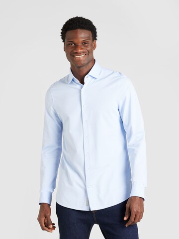 Michael Kors Slim fit Button Up Shirt 'PERFORMANCE' in Blue: front