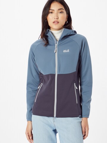 JACK WOLFSKIN Outdoor Jacket 'Go Hike' in Blue: front