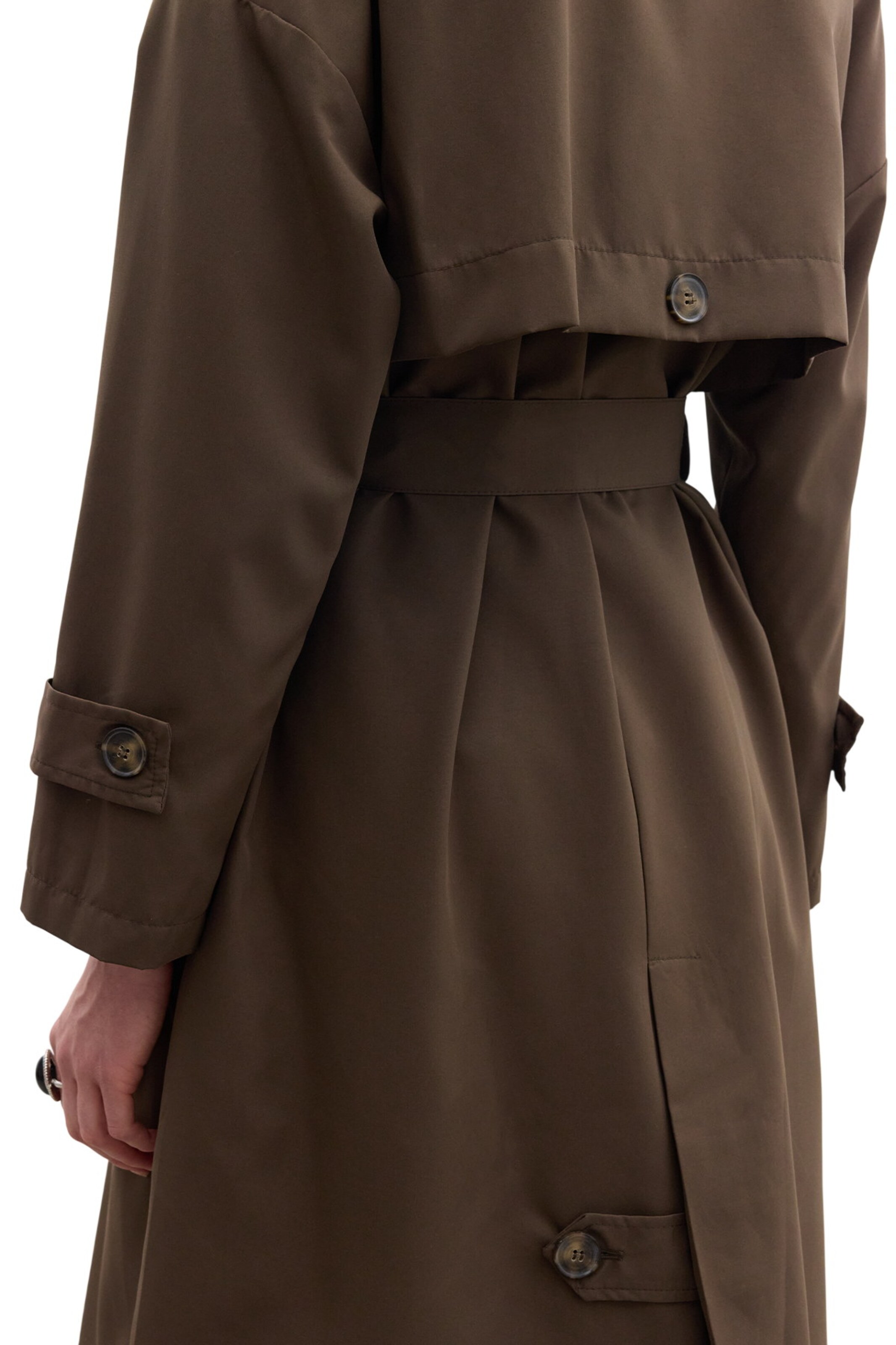 MANUKA Between-Seasons Coat in Brown