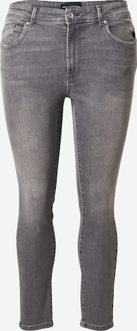 pilka ONLY Carmakoma Siauras Džinsai 'CARALLY': priekis