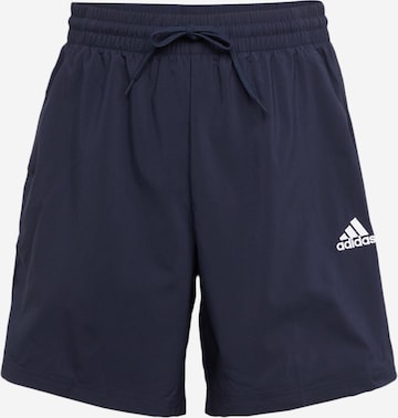 ADIDAS SPORTSWEAR Workout Pants 'Essentials Chelsea' in Blue: front