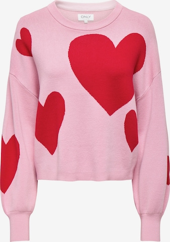 ONLY Pullover 'ONLMONTANA' i pink: forside