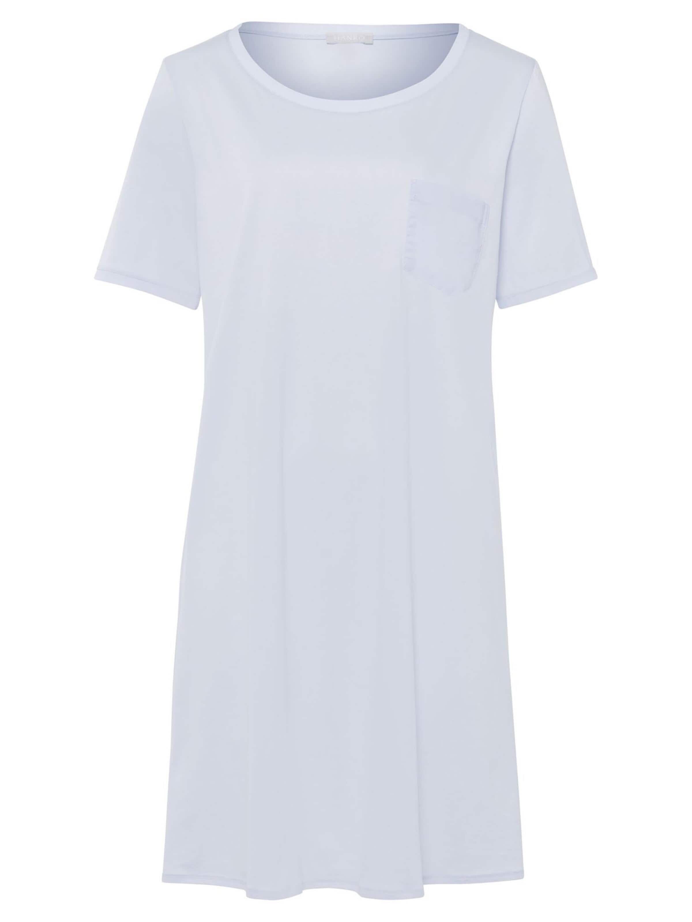 Hanro Nachthemd 'Cotton Deluxe'‌‌‌‌‌‌‌‌‌ in Blau: Vorderseite