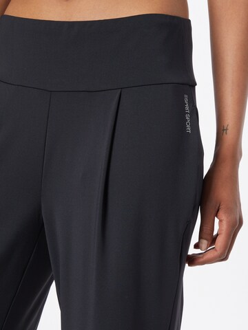 ESPRIT Loosefit Sportbroek in Zwart