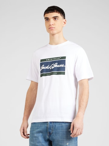 JACK & JONES - Camiseta 'WAYNE' en azul: frente