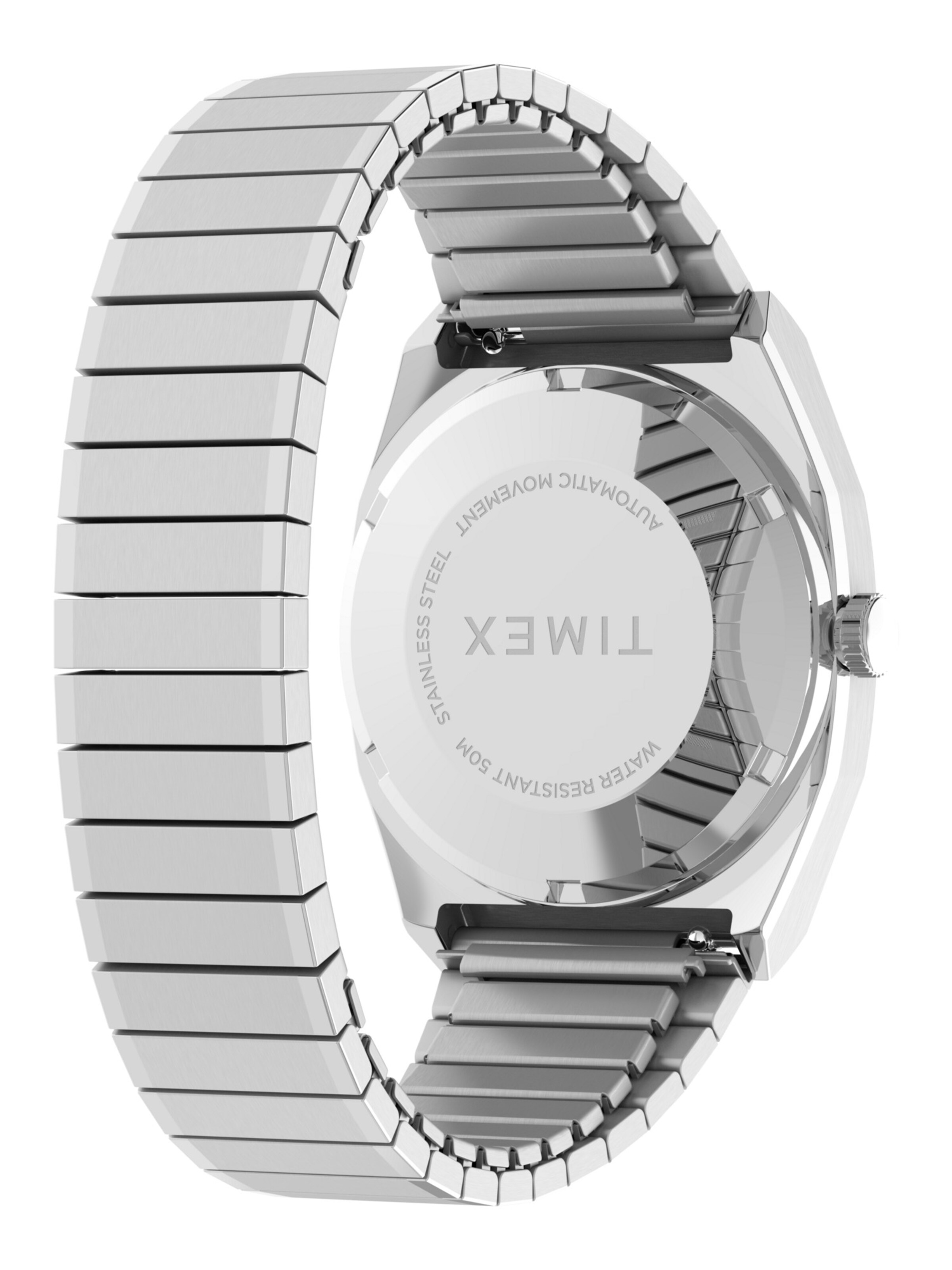 TIMEX Uhr 'Automatic 1983 E Line Reissue' in Silber