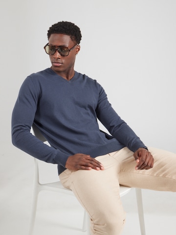 Hackett LondonPulover - plava boja: prednji dio