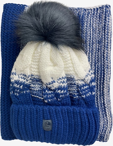 Kumixi Beanie 'Set' in Blue: front