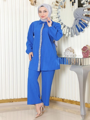 MODAMIHRAM Kostuum in Blauw: voorkant