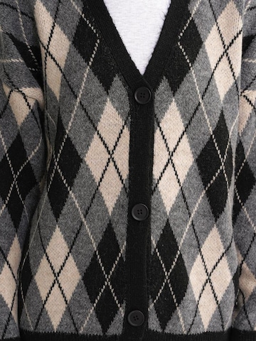 MixRay Knit Cardigan in Black