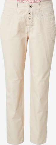 Regular Pantalon chino TAIFUN en beige : devant