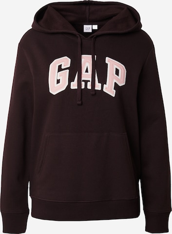 GAP Sweatshirt 'HERITAGE' in Brown: front