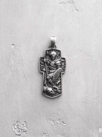 REYTEL Prívesok 'ARCHANGEL MICHAEL' - Strieborná: predná strana