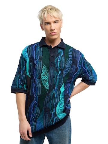 T-Shirt 'Erhard' Carlo Colucci en bleu : devant