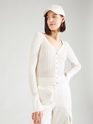 WEEKDAY Cardigan 'Jada' i hvid: forside