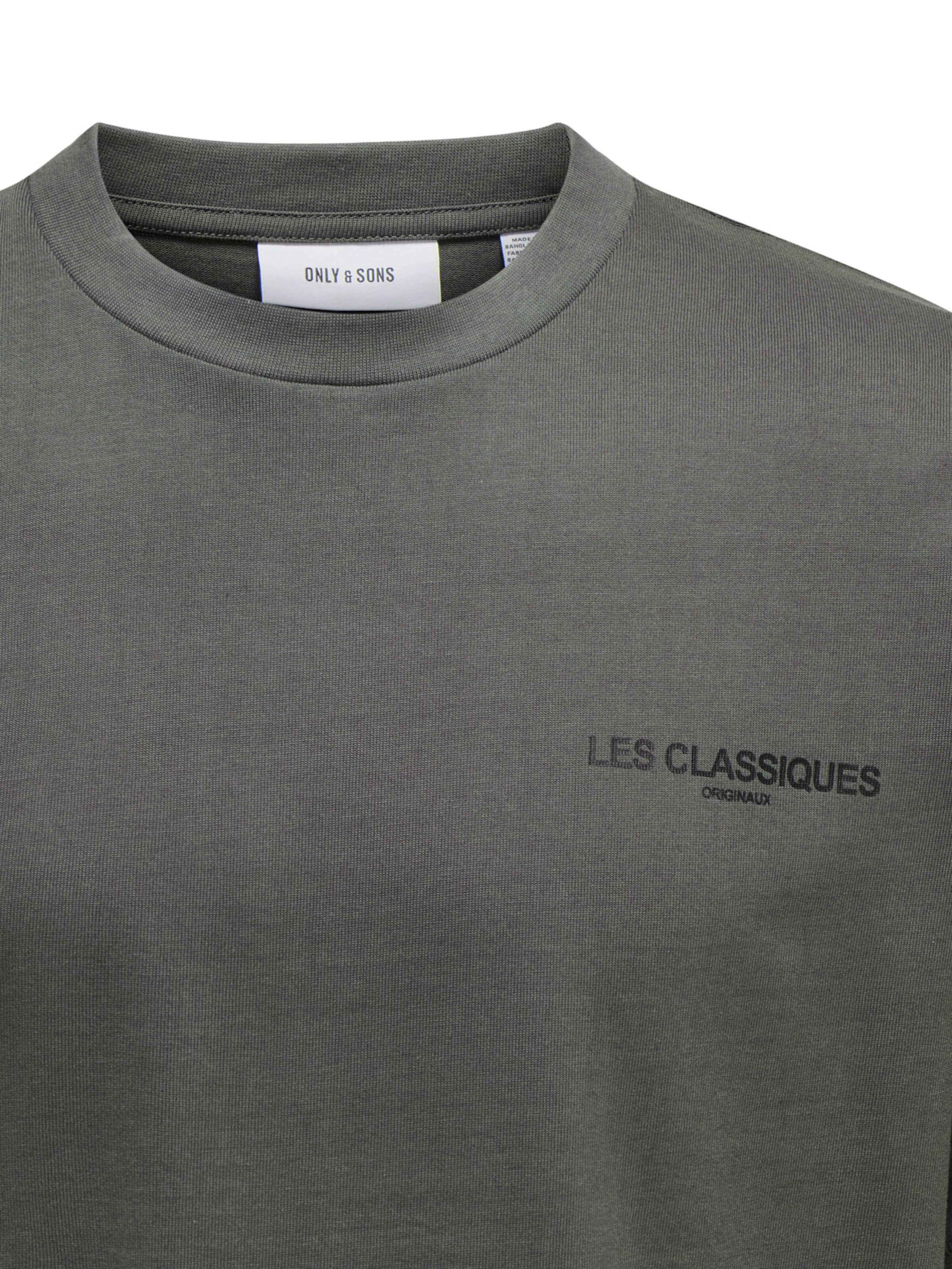 Only & Sons T-Shirt 'Les Classiques' in Grau