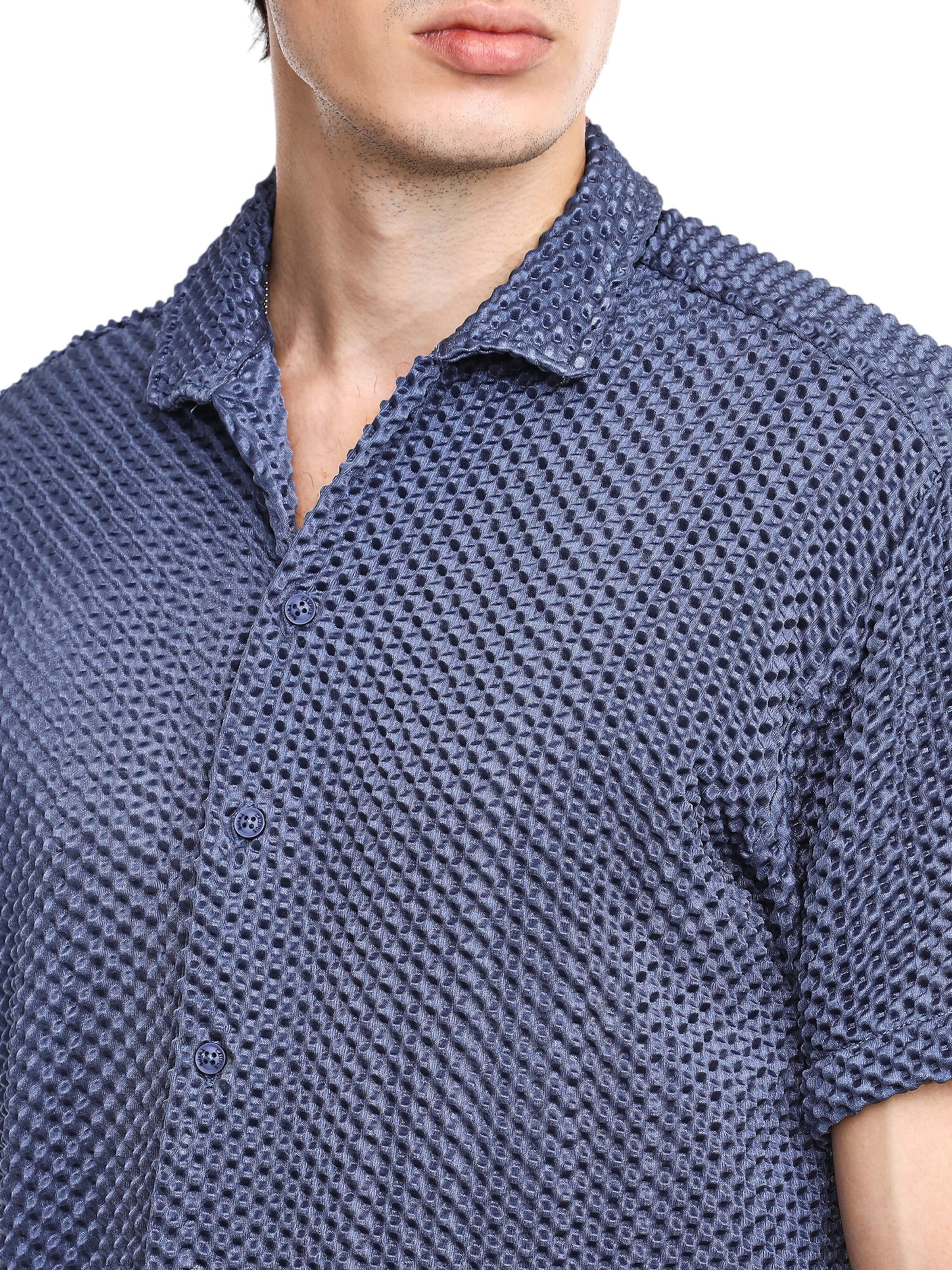 Campus Sutra Klasický střih Košile 'Yvette' – modrá