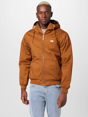 Iriedaily Between-season jacket in Brown: front