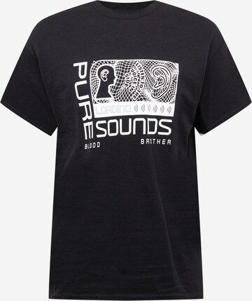 Blood Brother Shirt 'PURE SOUNDS' in Black: front