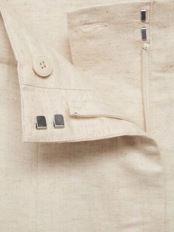 MANGO Wide Leg Hose 'Marsella' in Beige