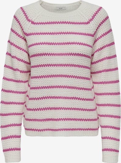 JDY Pullover 'Ellen' in pink / weiß, Produktansicht