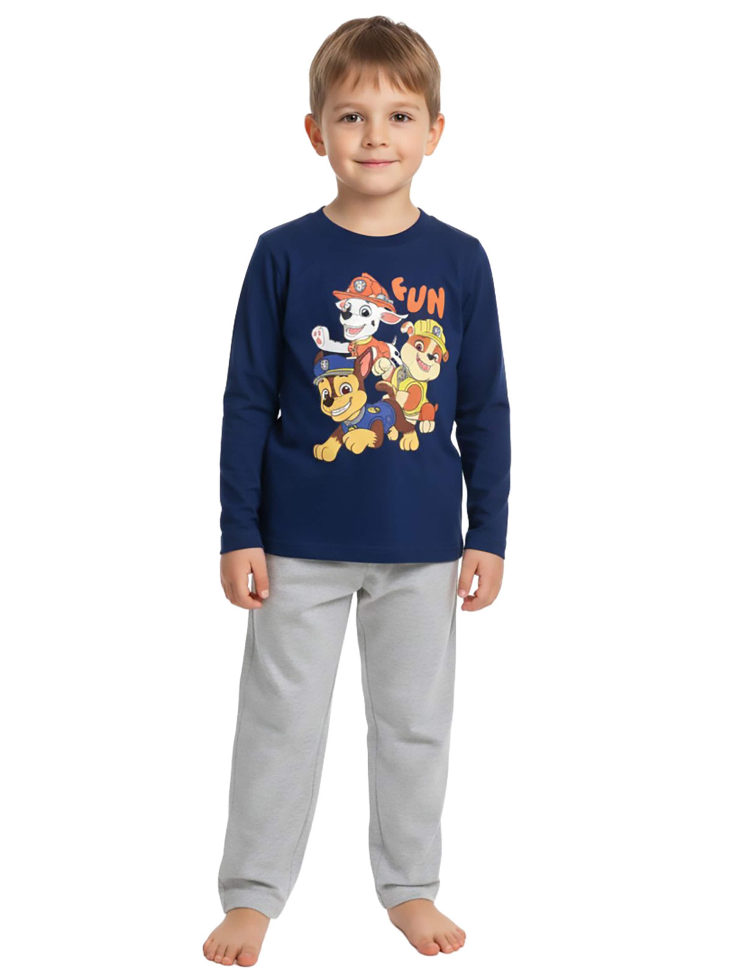 Paw Patrol Schlafanzug 'FUN'‌‌‌‌‌ in Mischfarben: Vorderseite