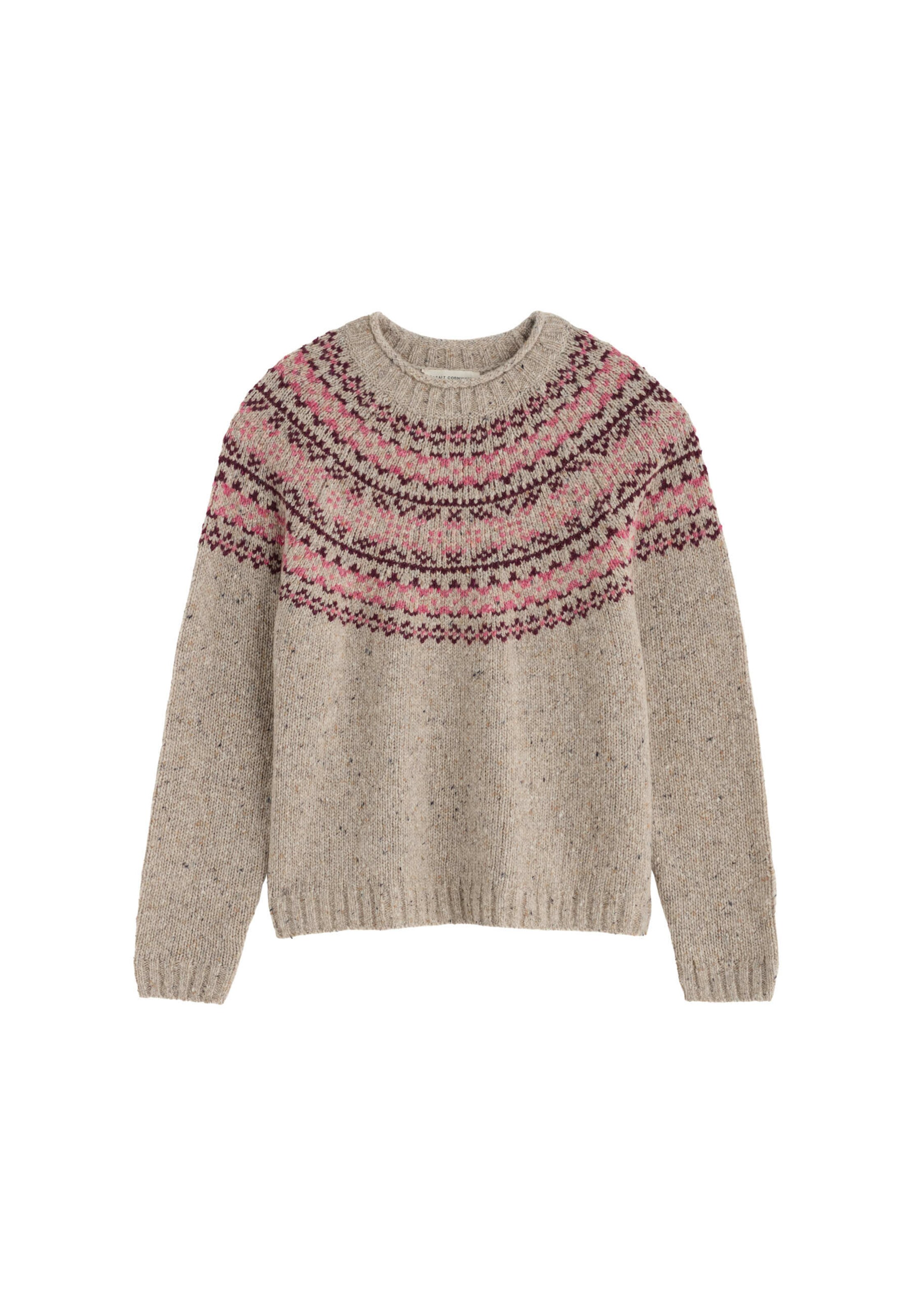 Seasalt Cornwall Sweater ' Port Kinnis ' in Beige: front