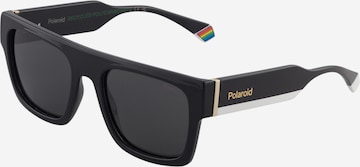 melns Polaroid Saulesbrilles: no priekšpuses